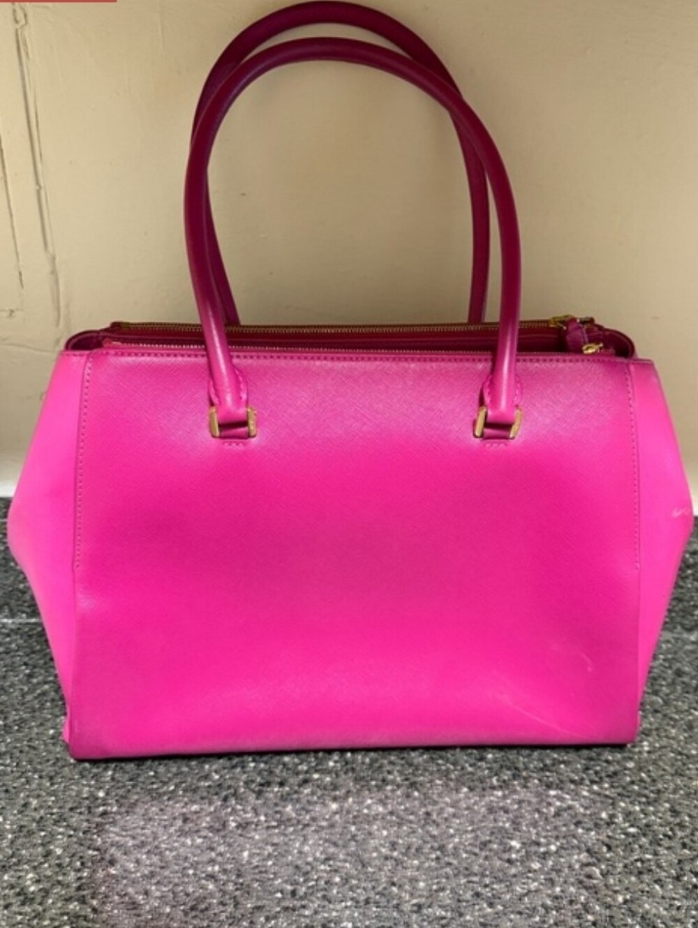 Authentic MCM Bright Pink Satchel - Picture 15 of 16